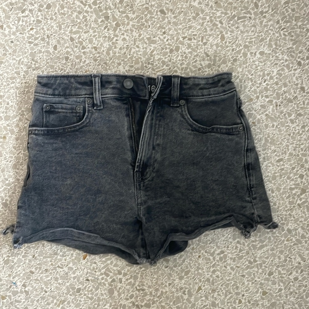 Gap teen black acid wash denim shirts
